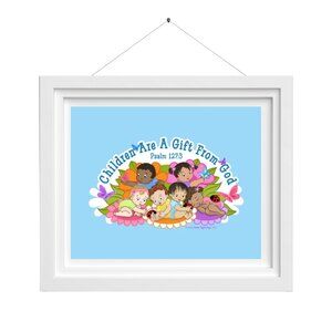 Children are a Gift From God Artwork (Blue)